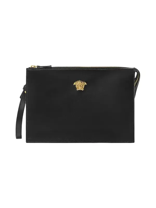 Versace La Medusa Leather Pouch