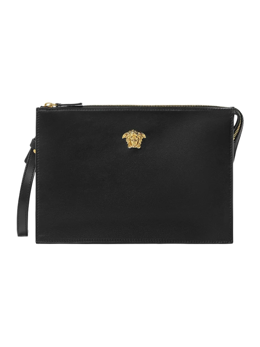 Versace La Medusa Leather Pouch