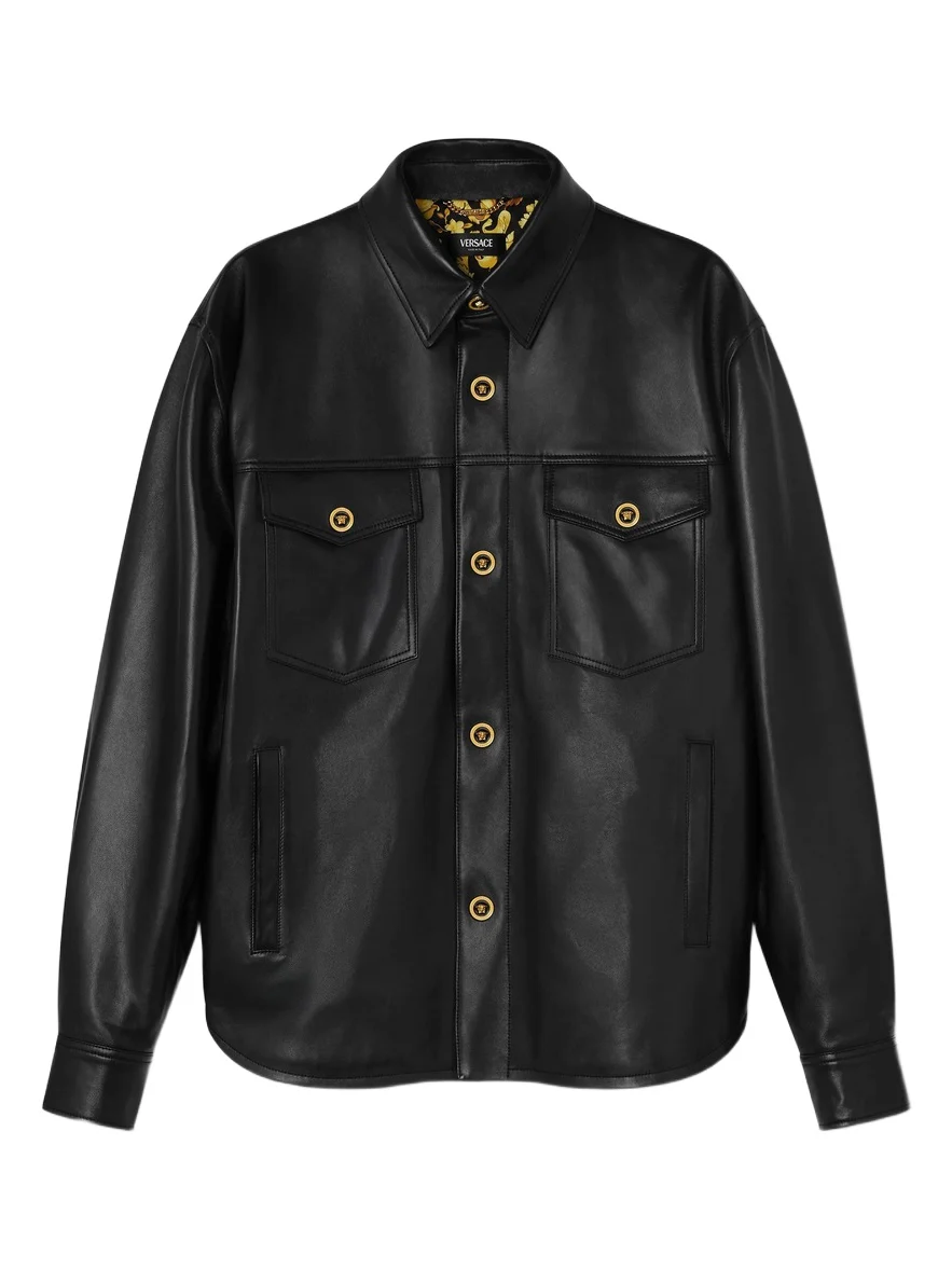 Versace Leather Overshirt