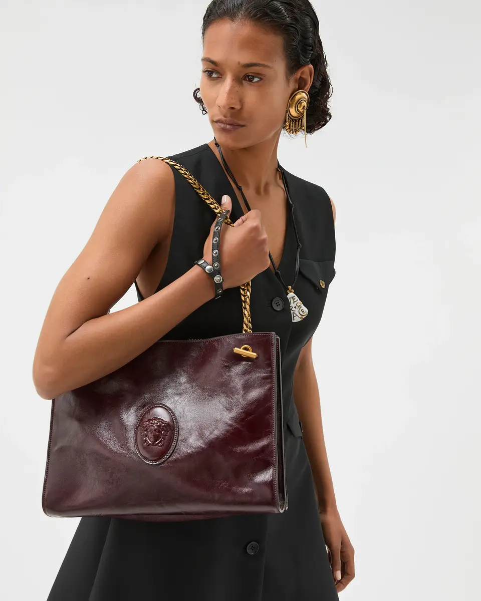 Versace Cabine Leather Shoulder Bag | Thumbnail 2 Versace Cabine Leather Shoulder Bag | Thumbnail 2