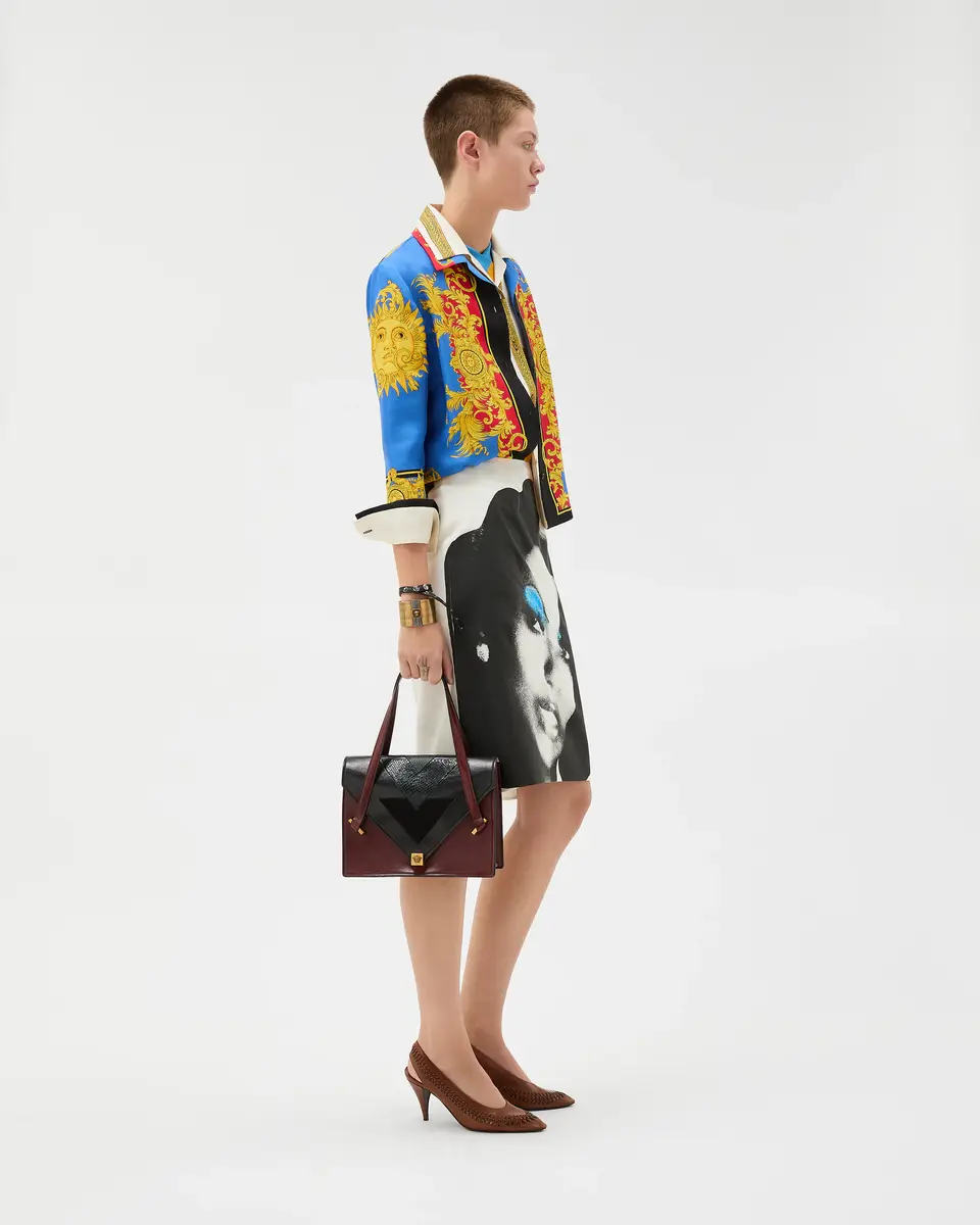 Versace Severine Python-Effect Leather Shoulder Bag | Thumbnail 2 Versace Severine Python-Effect Leather Shoulder Bag | Thumbnail 2