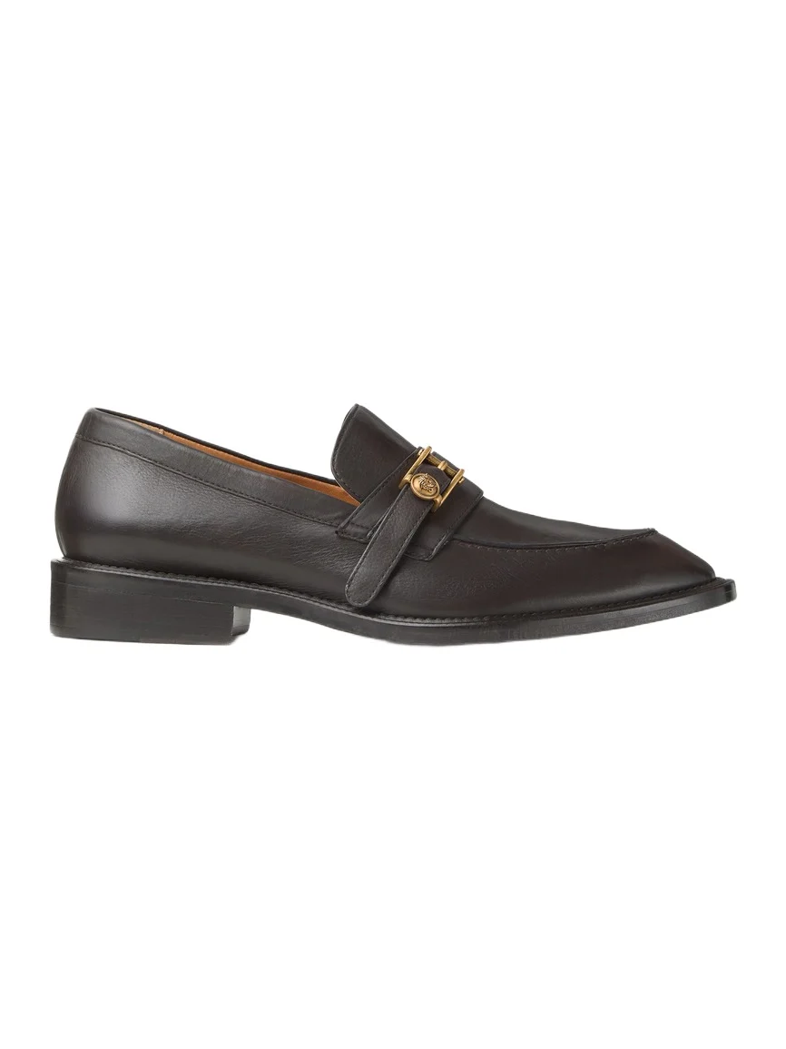 Versace Primo Leather Loafers