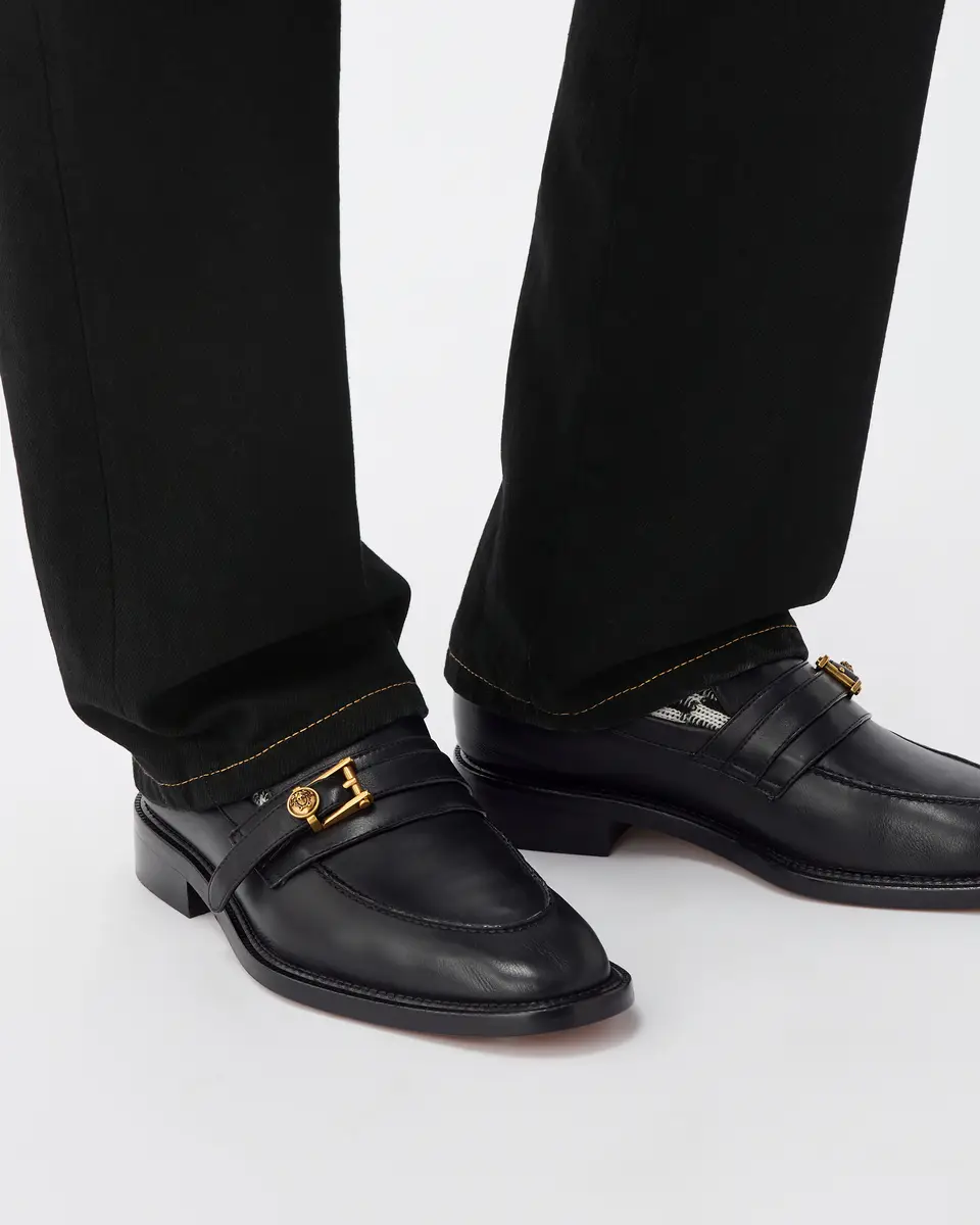Versace Primo Leather Loafers | Thumbnail 2 Versace Primo Leather Loafers | Thumbnail 2