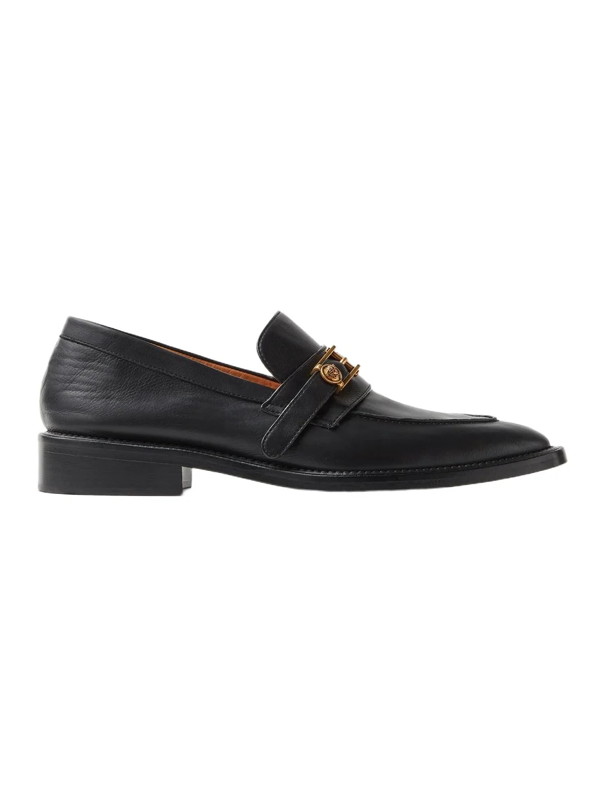 Versace Primo Leather Loafers
