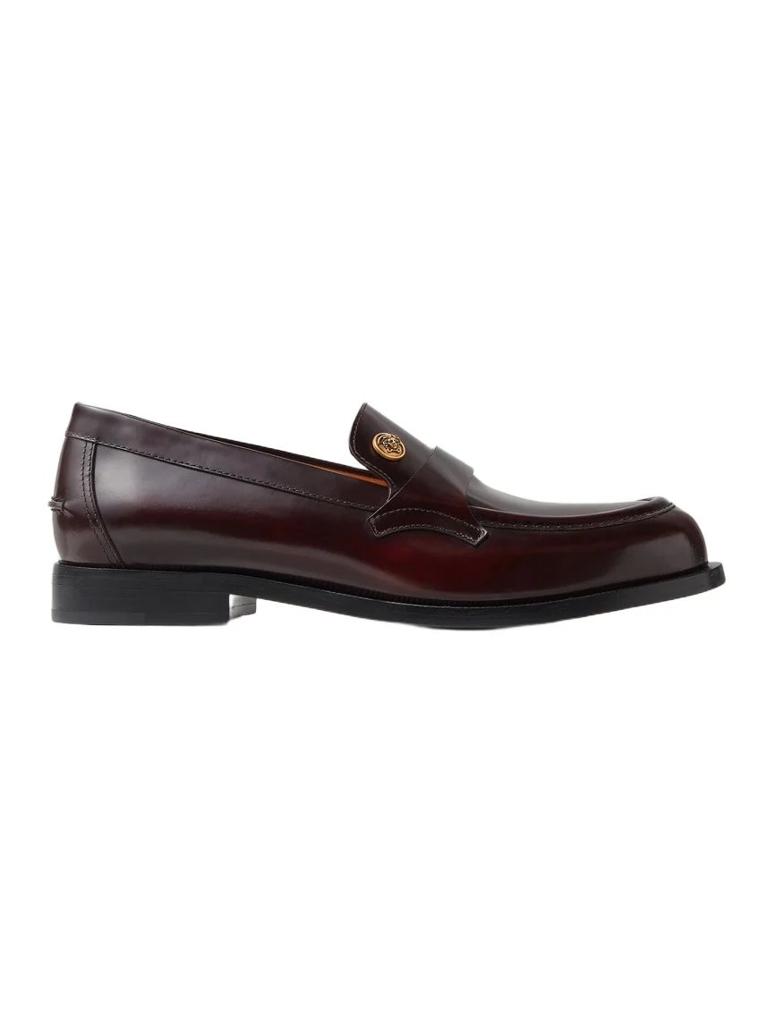 Versace Manu Leather Loafers