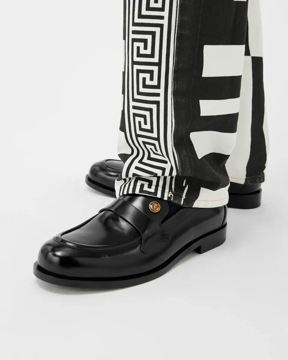 Versace Manu Leather Loafers | Thumbnail 2 Versace Manu Leather Loafers | Thumbnail 2