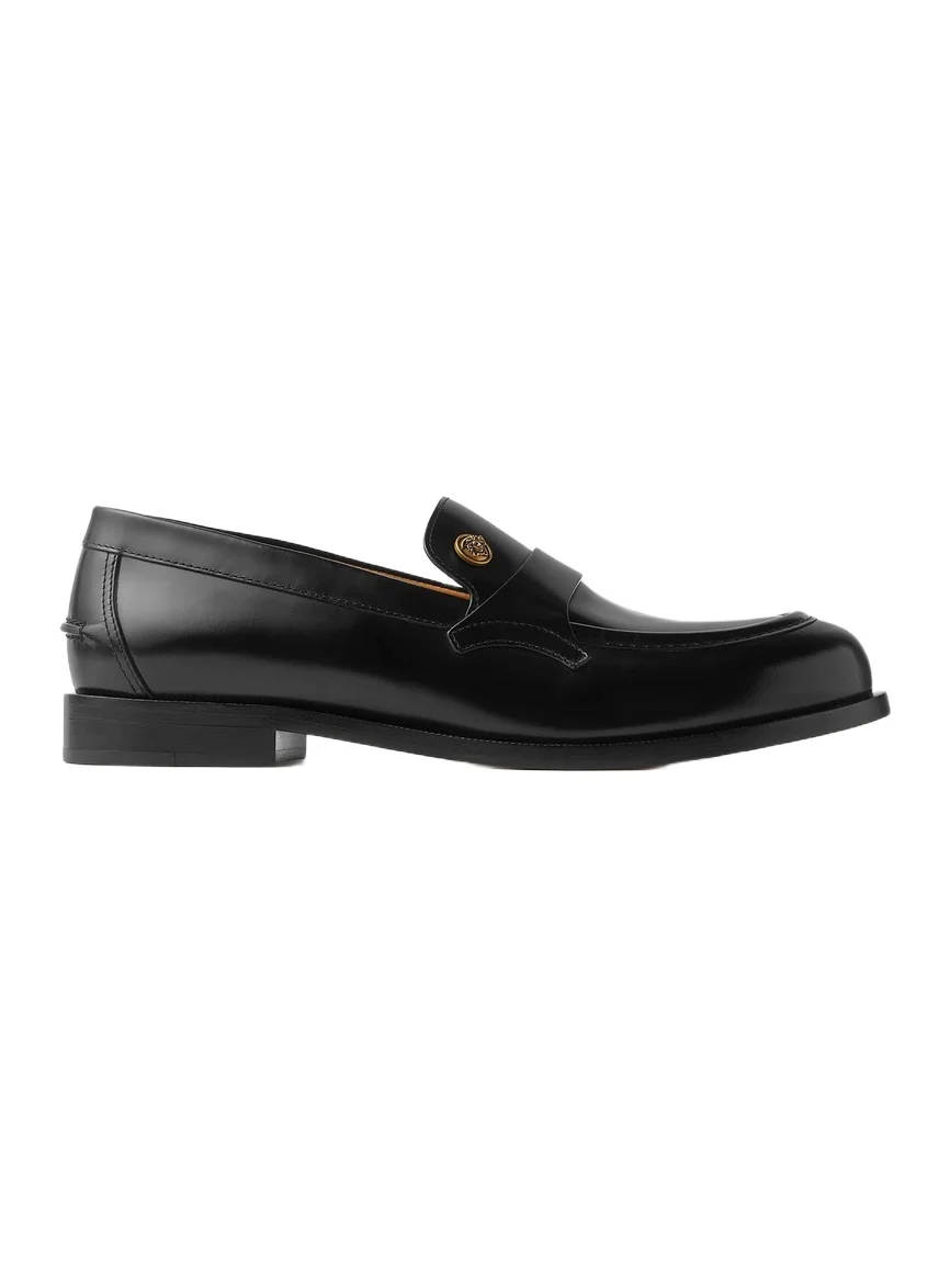 Versace Manu Leather Loafers