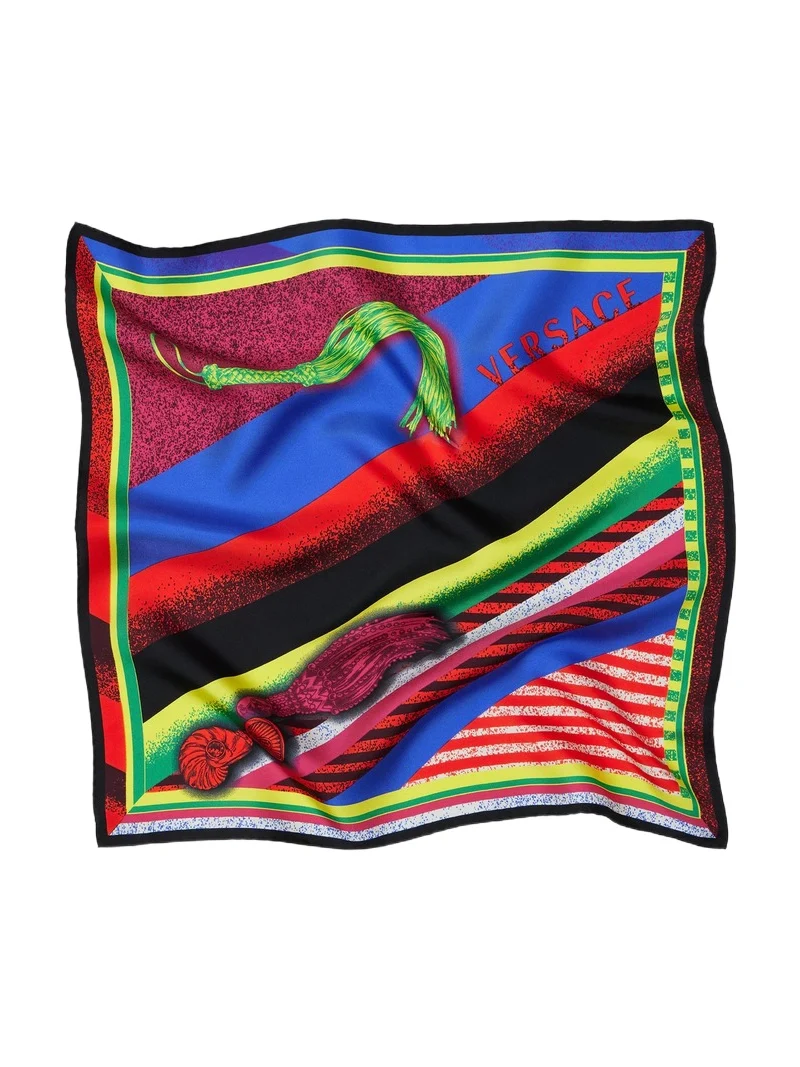 Printed Silk Twill Scarf 55 cm Printed Silk Twill Scarf 55 cm