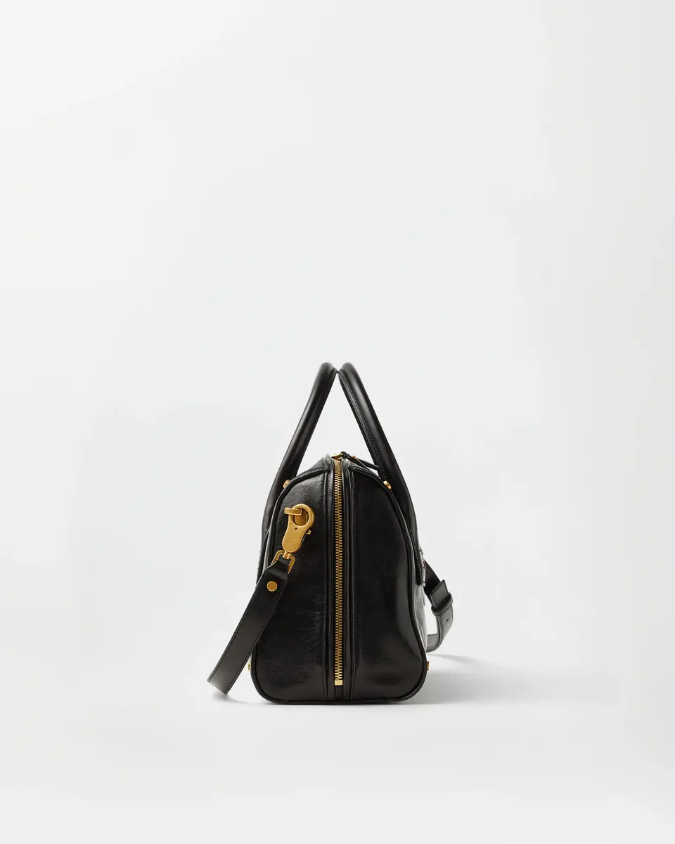 Versace Roomy Leather Boston Bag | Thumbnail 2 Versace Roomy Leather Boston Bag | Thumbnail 2
