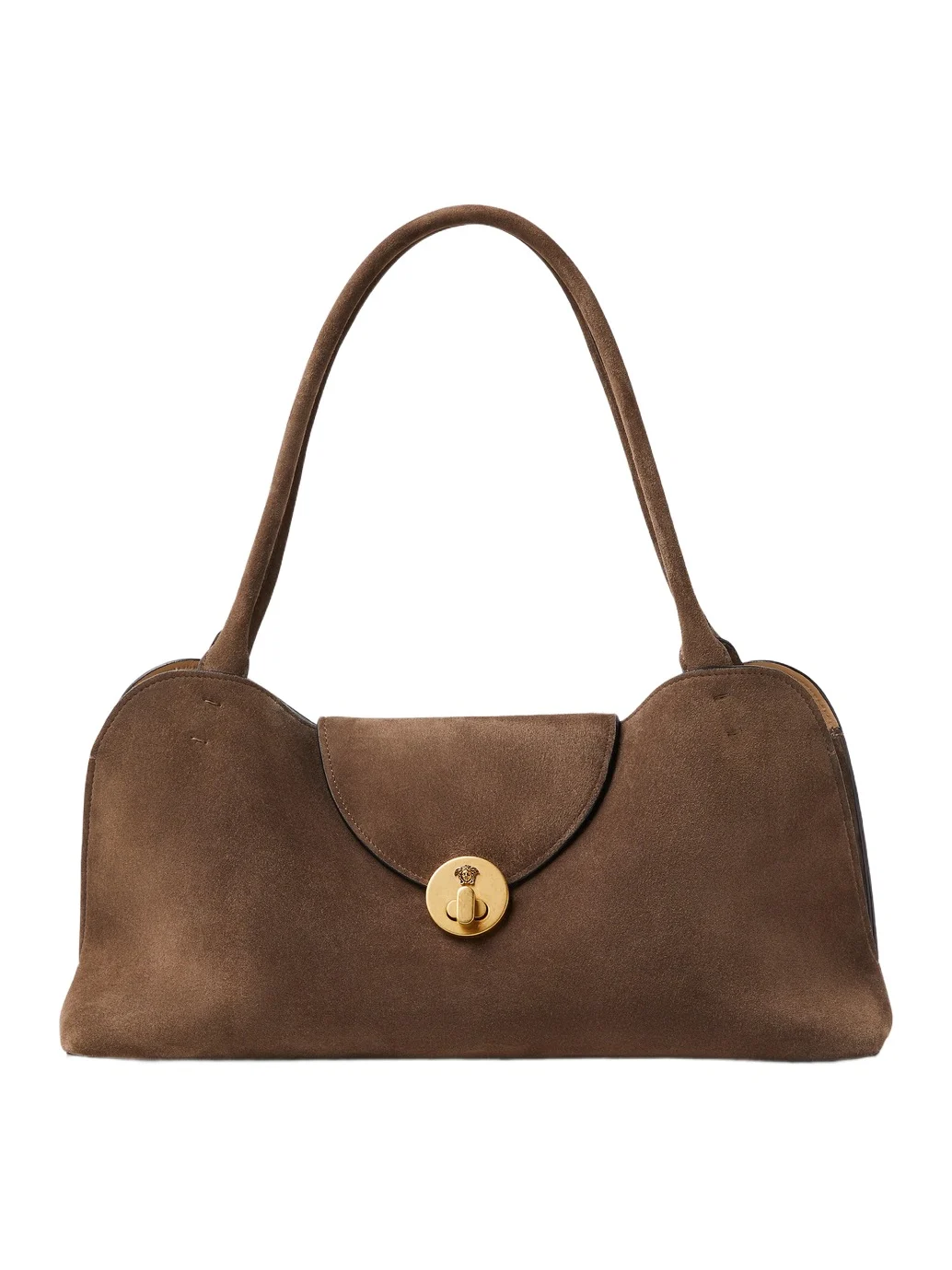 Versace Vivian Suede East/West Shoulder Bag