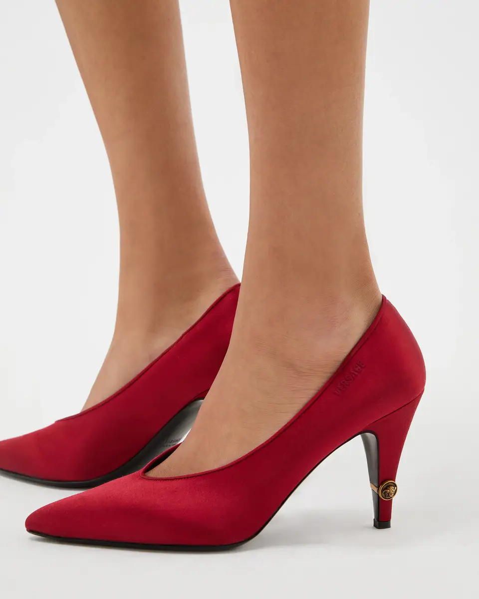 Versace Gianni Satin Pumps 90 mm | Thumbnail 2