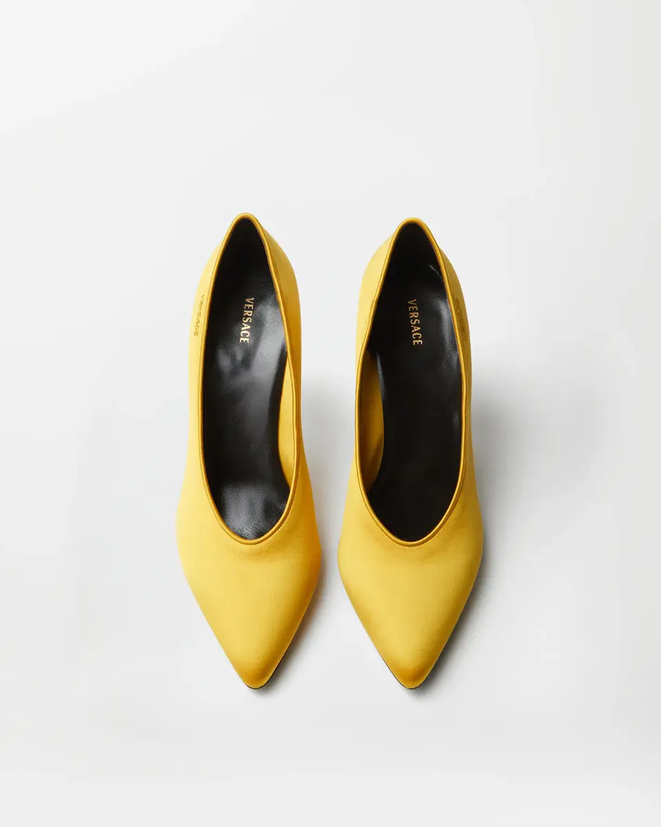 Versace Gianni Satin Pumps 90 mm | Thumbnail 2