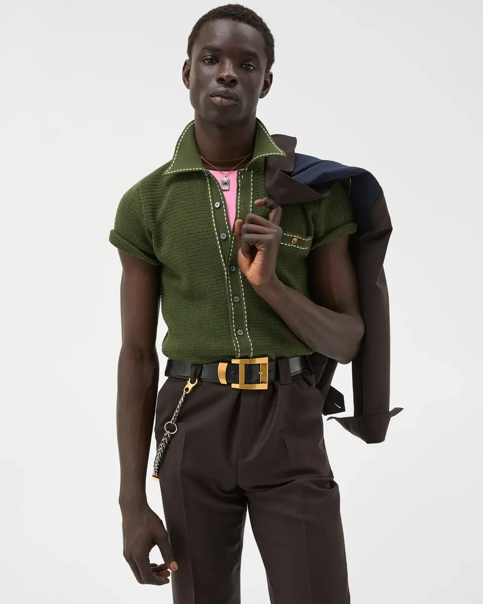 Versace Cotton Knit Shirt | Thumbnail 2 Versace Cotton Knit Shirt | Thumbnail 2