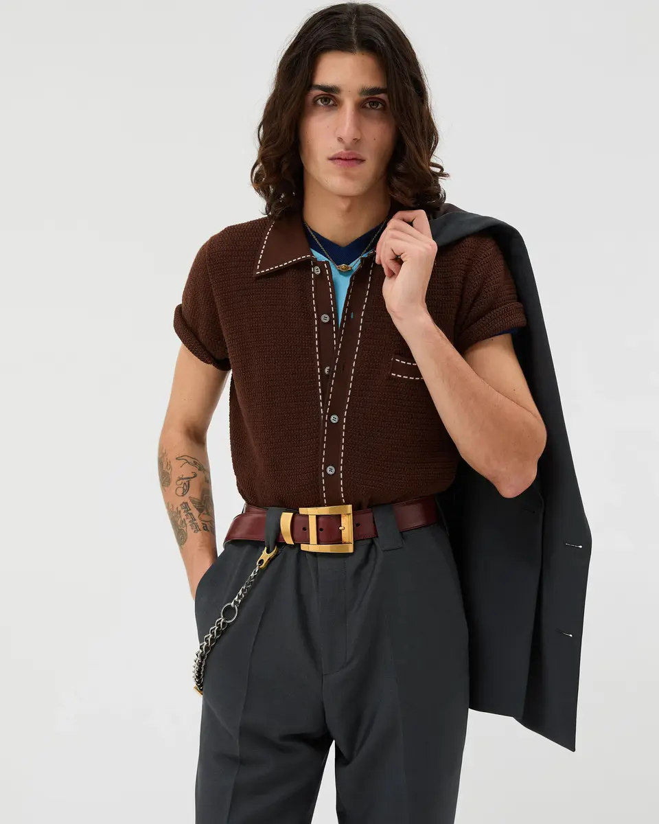 Versace Cotton Knit Shirt | Thumbnail 2