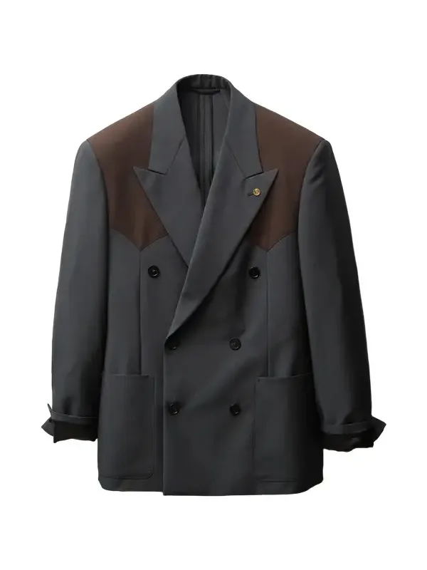 Versace Wool-Mohair Boxy Blazer