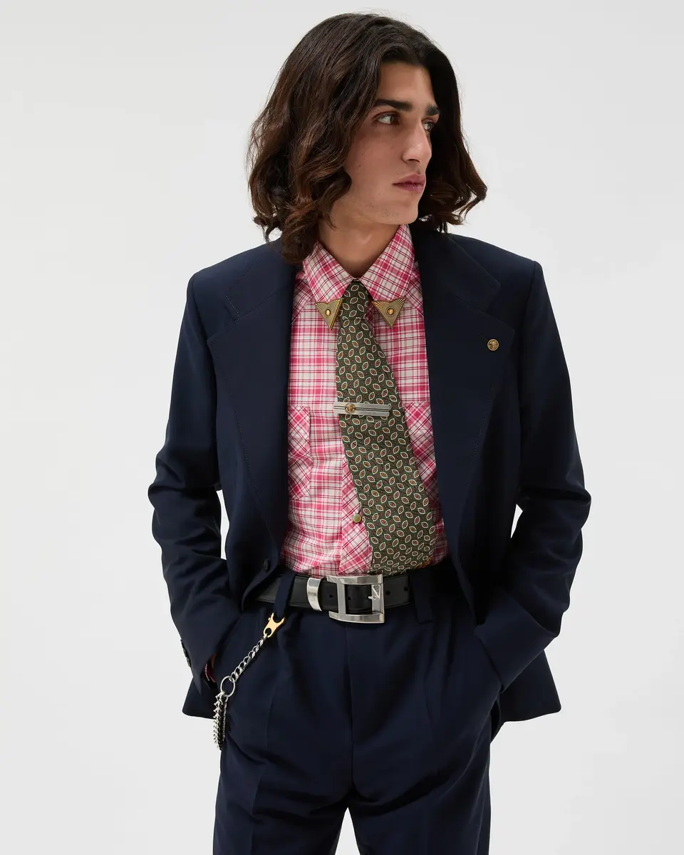 Versace Wool-Mohair Slim Blazer | Thumbnail 2