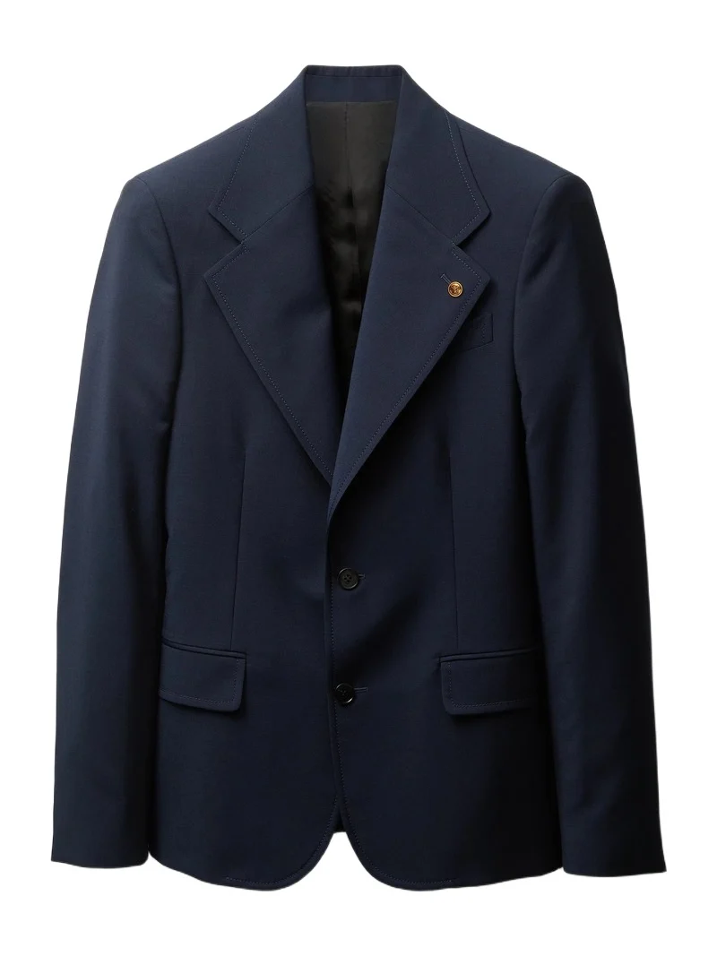 Wool-Mohair Slim Blazer