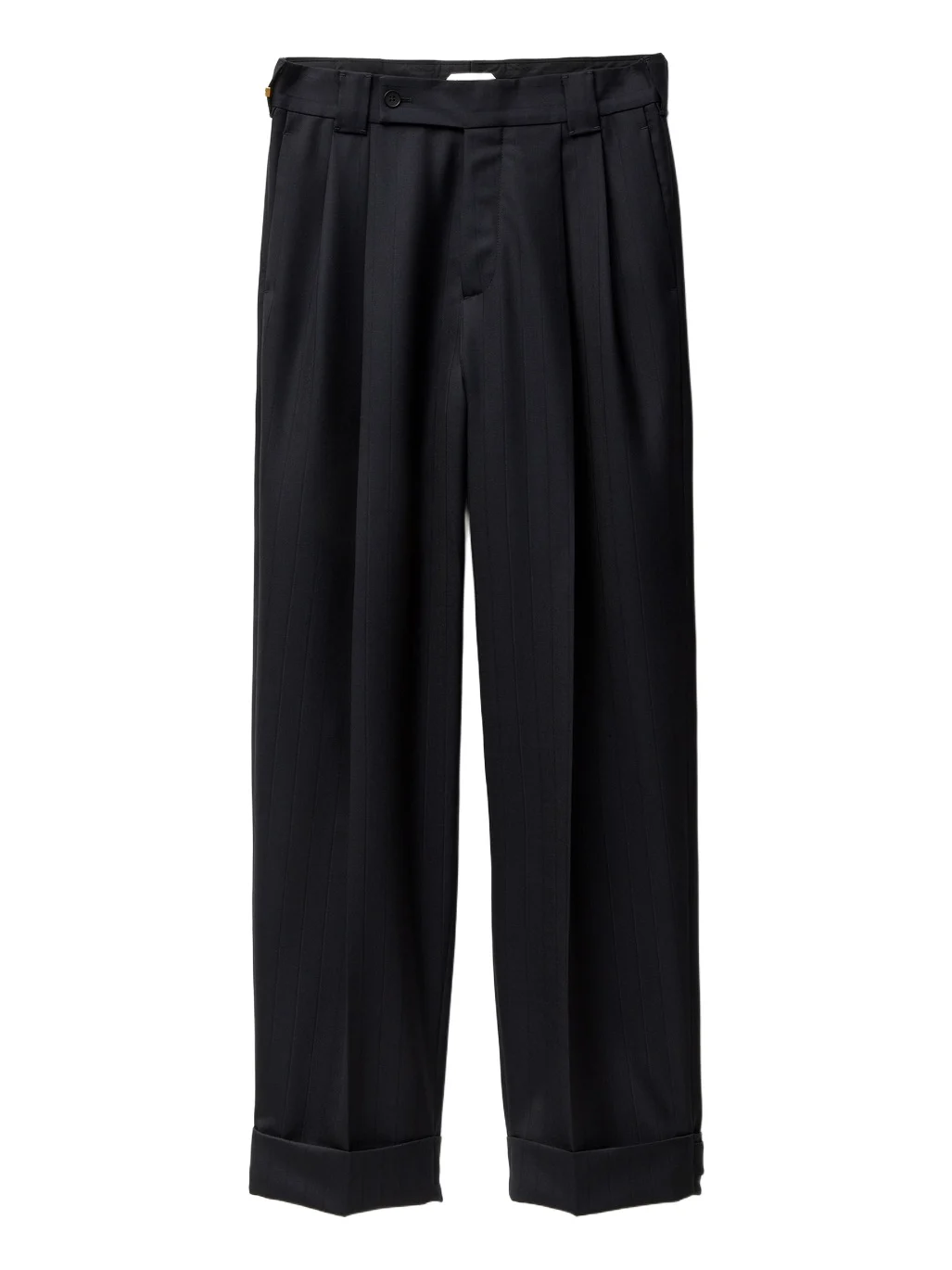 Versace Pinstripe Wool Twill Oversized Pants