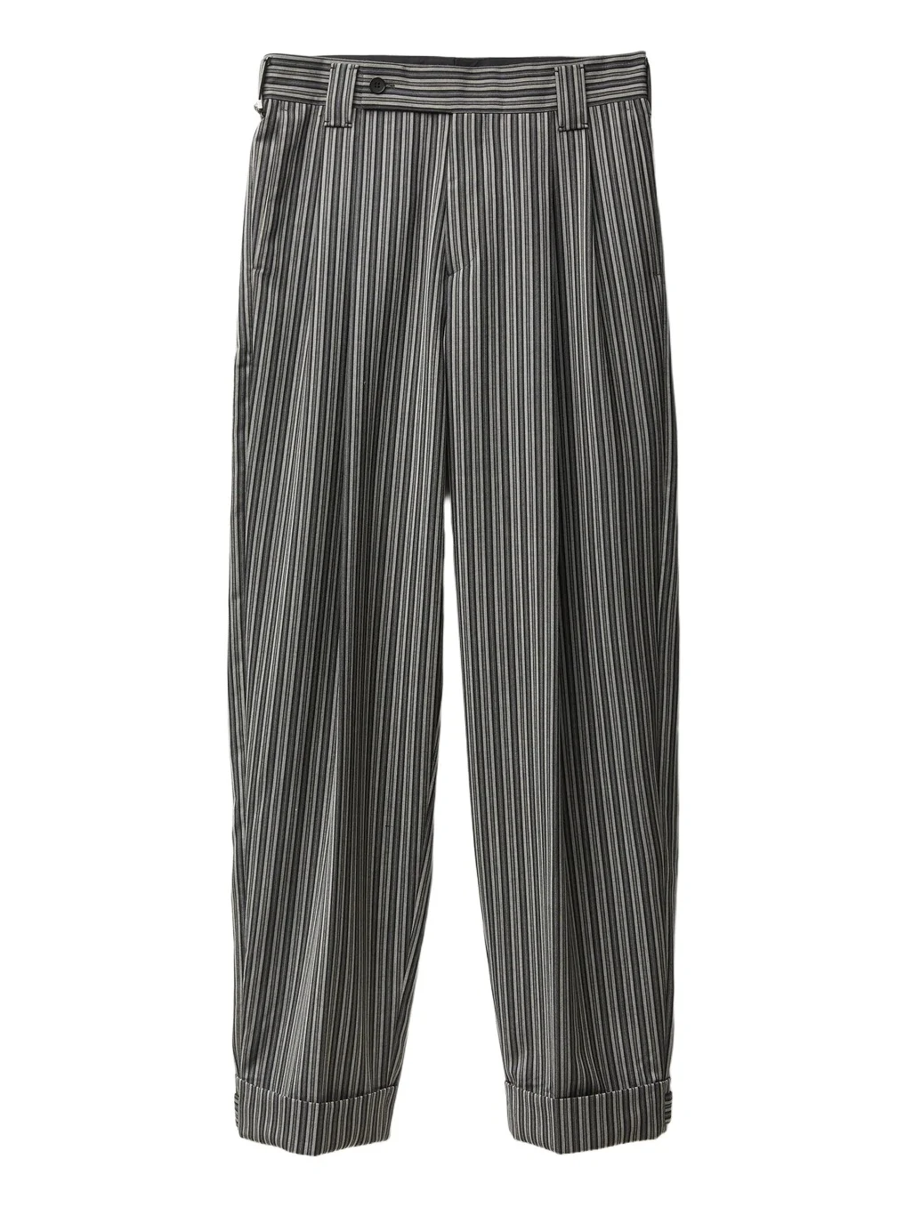 Versace Pinstripe Wool Oversized Pants