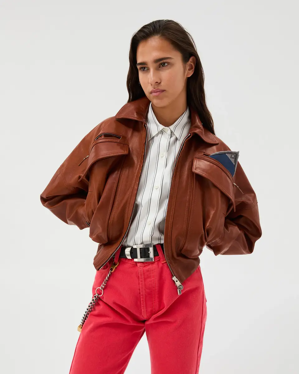 Versace Leather Blouson | Thumbnail 2 Versace Leather Blouson | Thumbnail 2