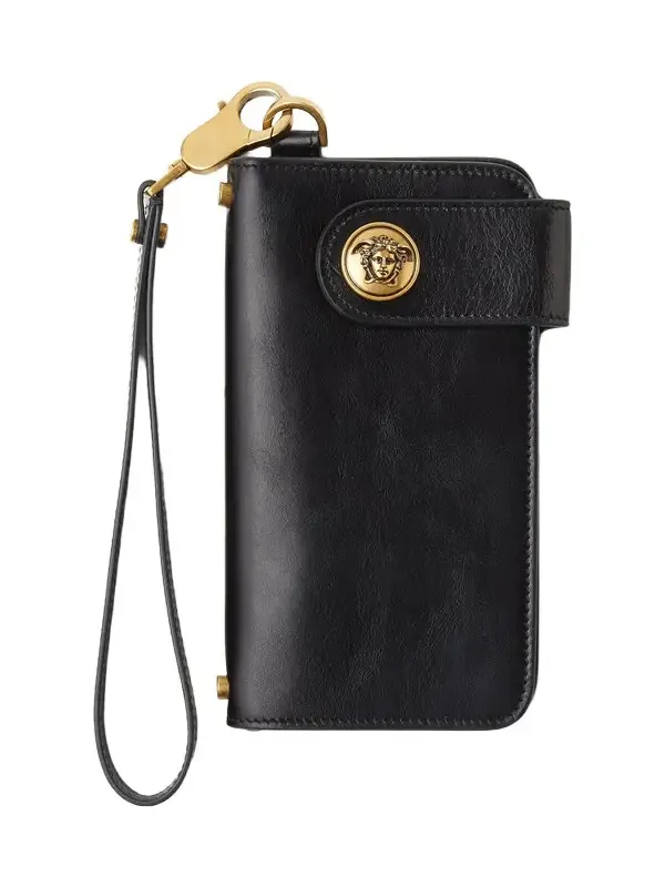 Emblème Long Leather Wallet