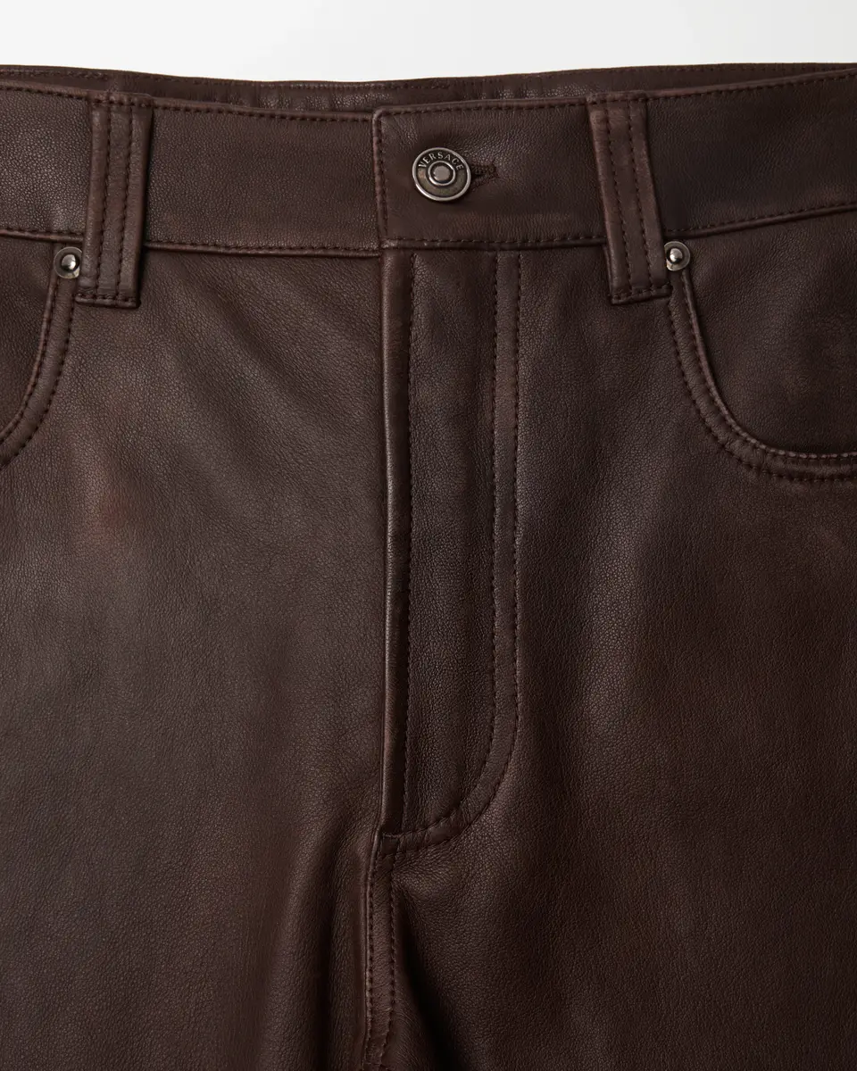 Versace Leather Pants | Thumbnail 2 Versace Leather Pants | Thumbnail 2