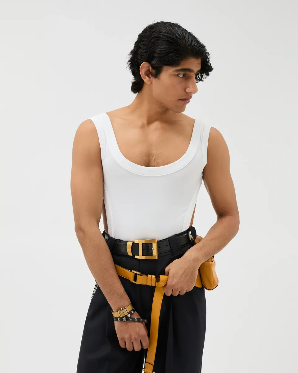 Versace Embroidered Cotton-Jersey Bodysuit | Thumbnail 2 Versace Embroidered Cotton-Jersey Bodysuit | Thumbnail 2