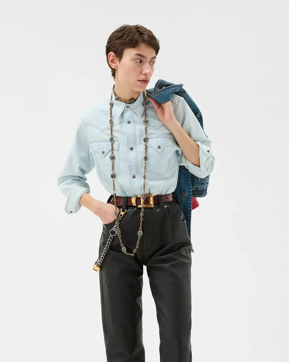 Versace Leather Pants | Thumbnail 2 Versace Leather Pants | Thumbnail 2