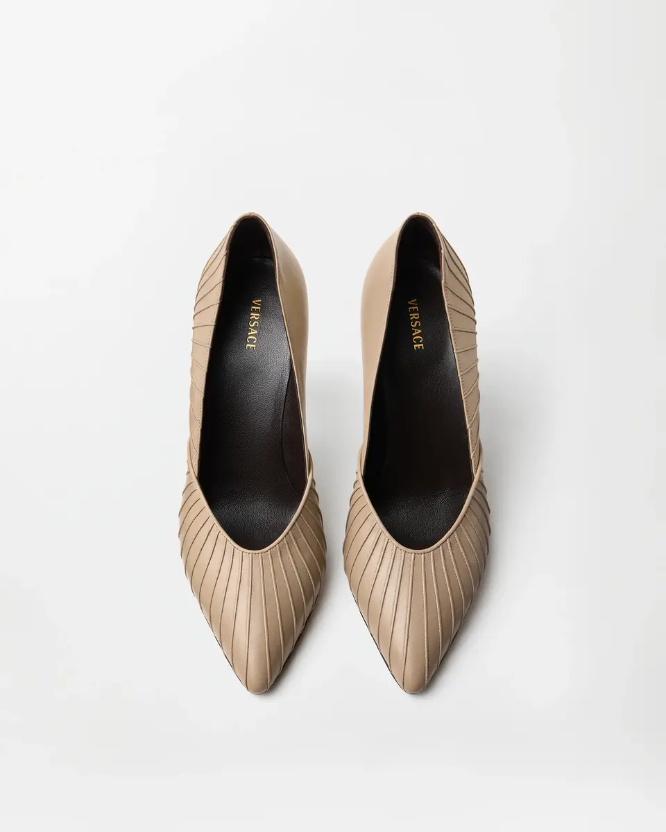 Versace Gianni Leather Pumps 90 mm | Thumbnail 2