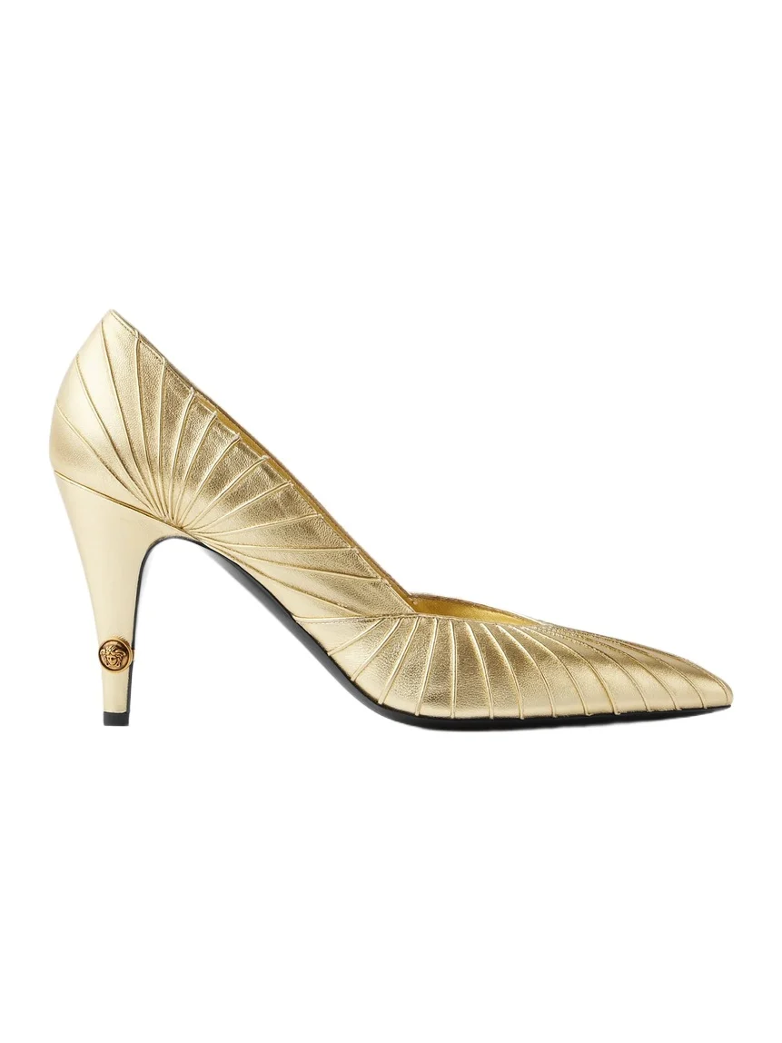 Versace Gianni Metallic Nappa Pumps 90 mm