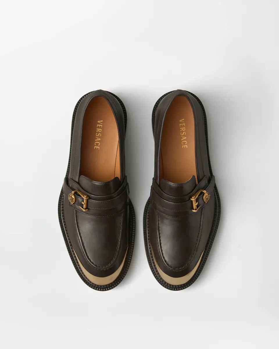 Versace Primo Leather Loafers | Thumbnail 2 Versace Primo Leather Loafers | Thumbnail 2