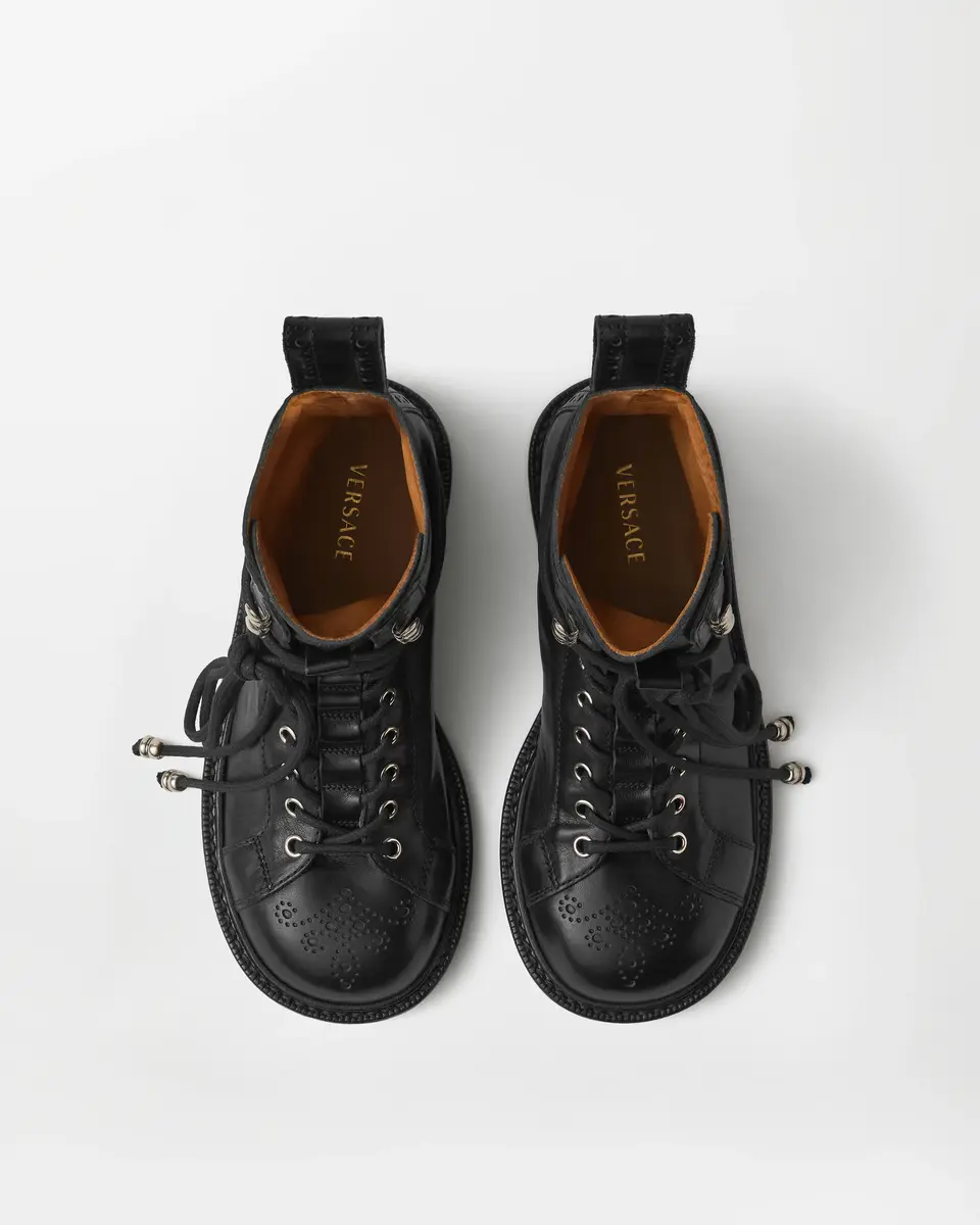 Versace Billy Leather Boots | Thumbnail 2 Versace Billy Leather Boots | Thumbnail 2