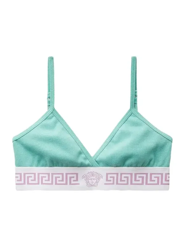 Versace Ribbed Cotton-Jersey Bralette