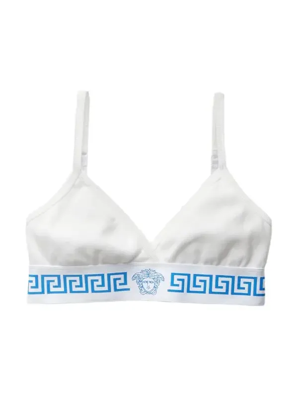 Versace Ribbed Cotton-Jersey Bralette