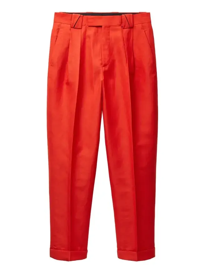 Versace Wool-Linen Formal Pants