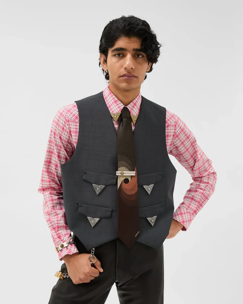 Versace Wool-Mohair Vest | Thumbnail 2 Versace Wool-Mohair Vest | Thumbnail 2