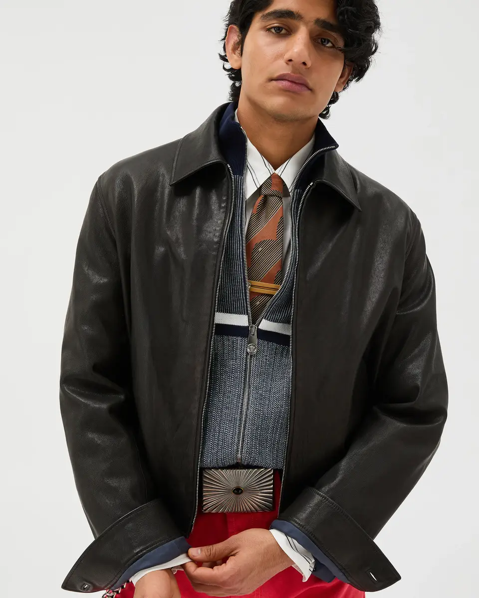 Versace Leather Blouson | Thumbnail 2 Versace Leather Blouson | Thumbnail 2