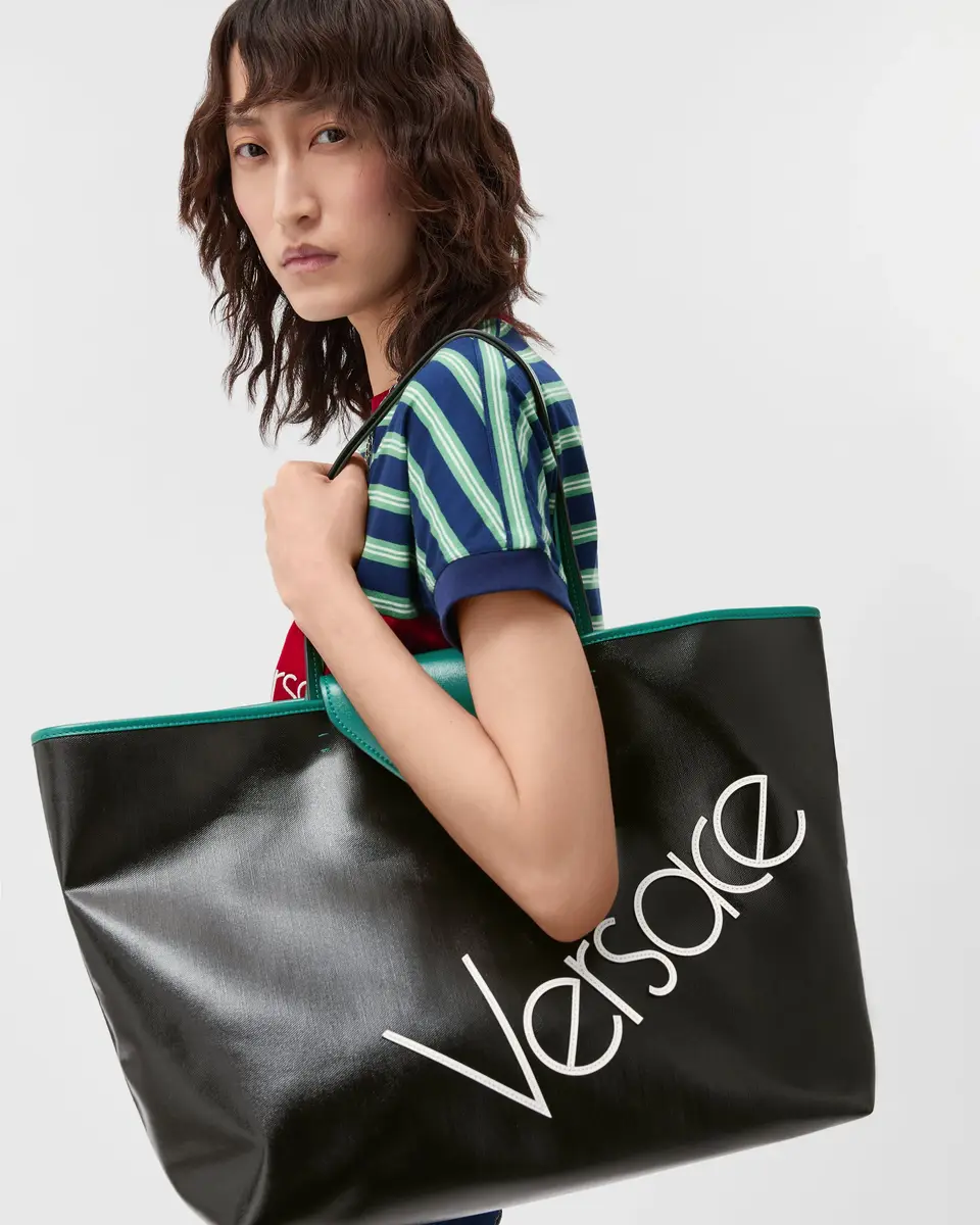 Versace Severine Large Coated Canvas Tote | Thumbnail 2 Versace Severine Large Coated Canvas Tote | Thumbnail 2