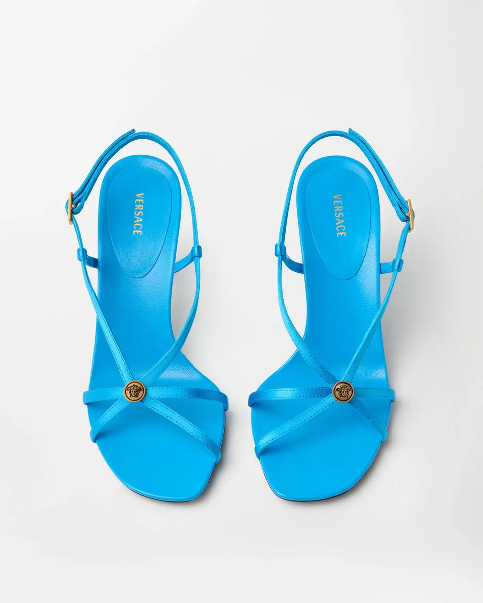 Versace Valentina Satin Sandals 80 mm | Thumbnail 2 Versace Valentina Satin Sandals 80 mm | Thumbnail 2