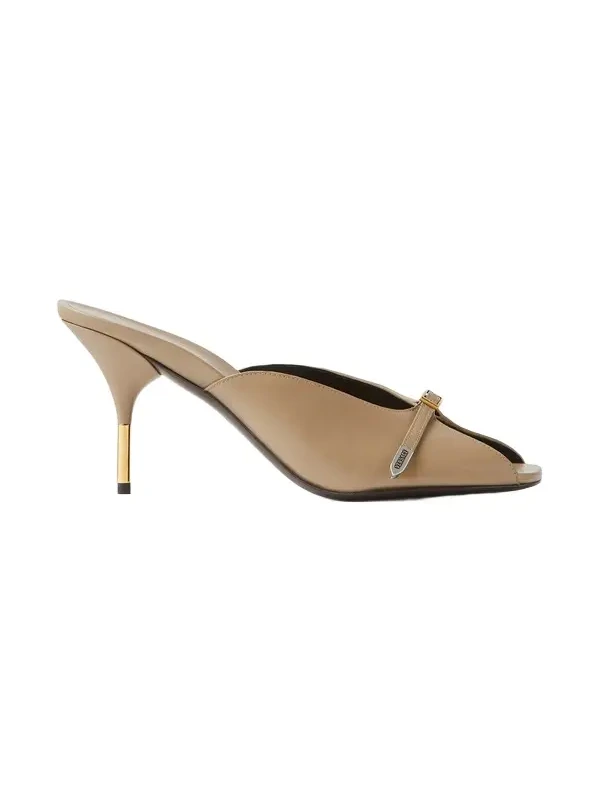 Nyx Leather Mules 80 mm Nyx Leather Mules 80 mm
