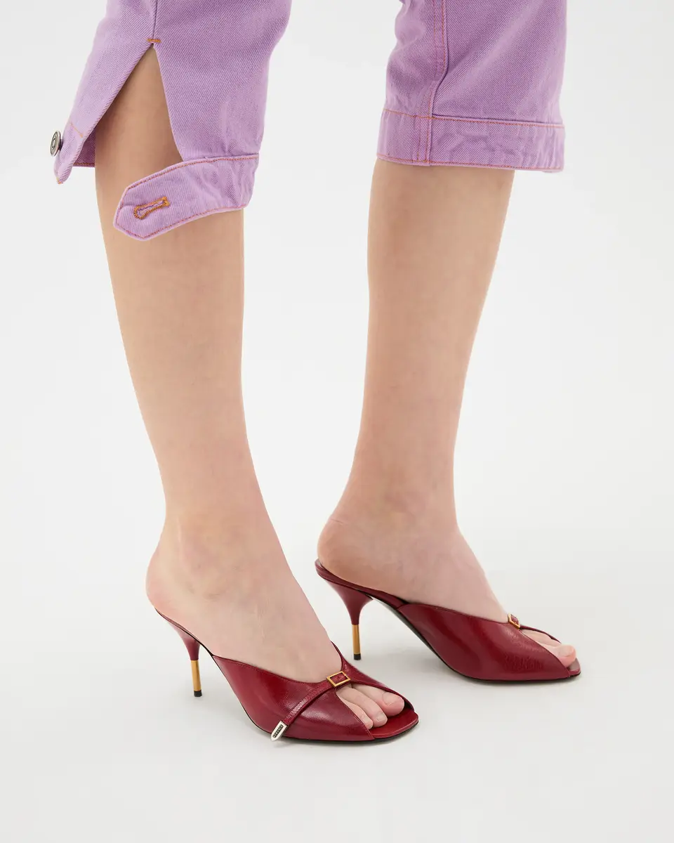 Versace Nyx Leather Mules 80 mm | Thumbnail 2