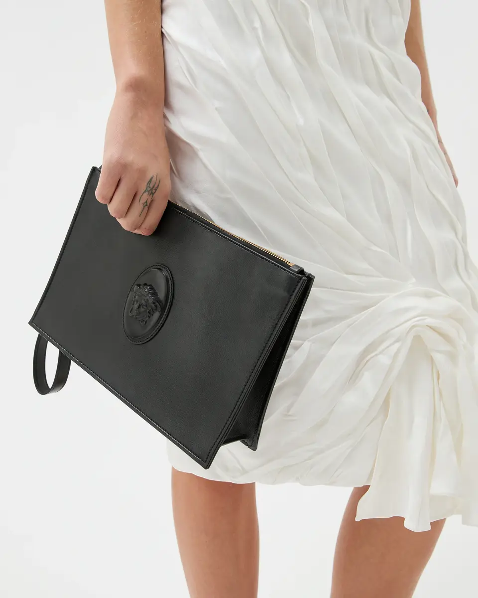 Versace Lou Leather Pouch | Thumbnail 2