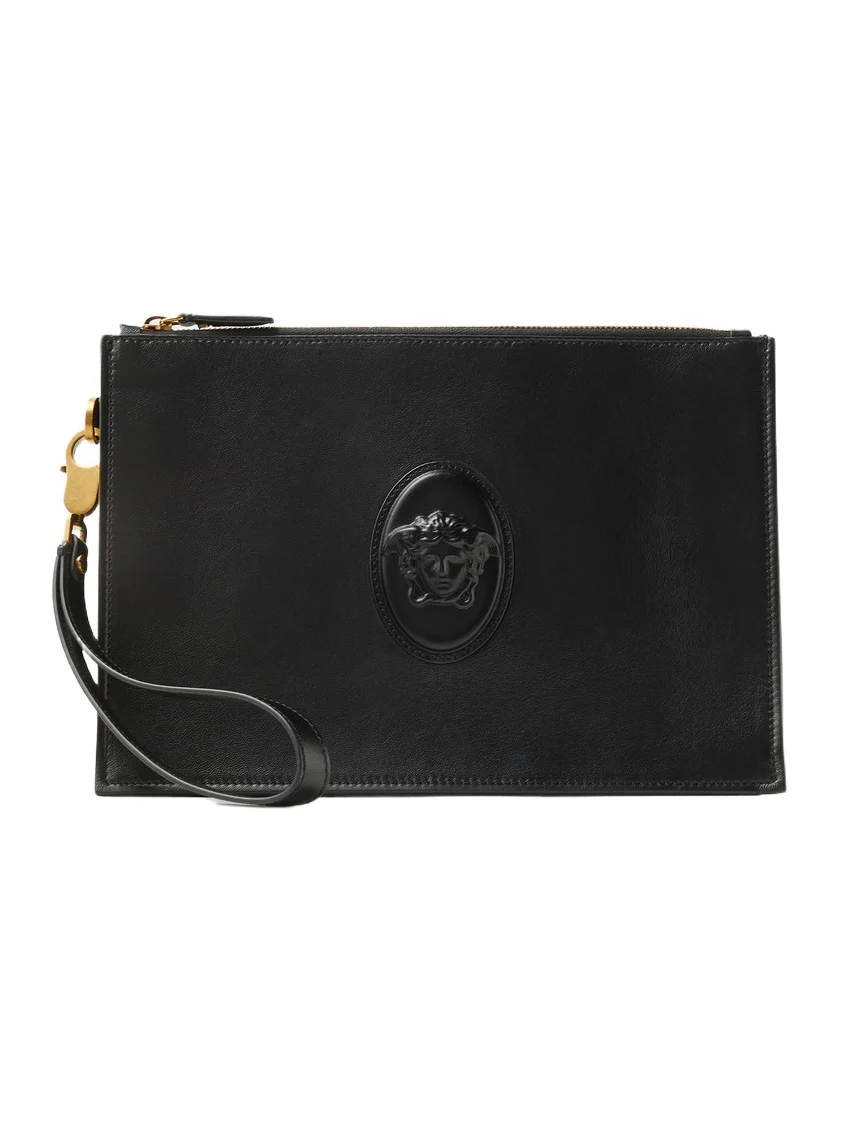 Versace Lou Leather Pouch