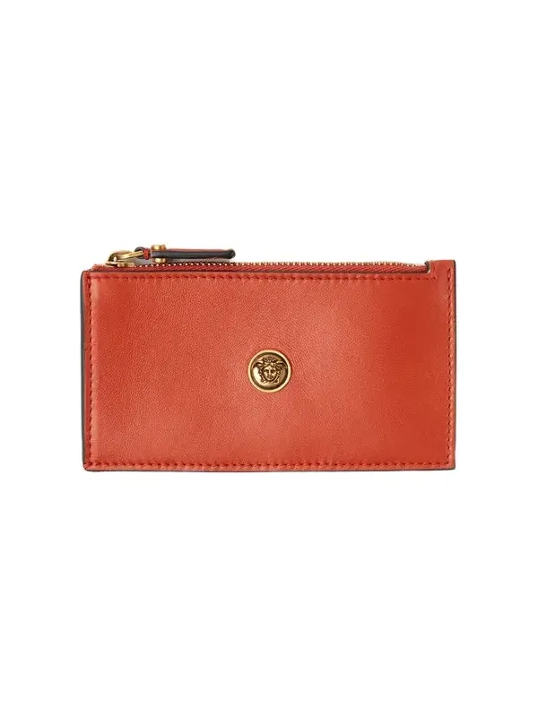 Emblème Leather Zip Card Holder