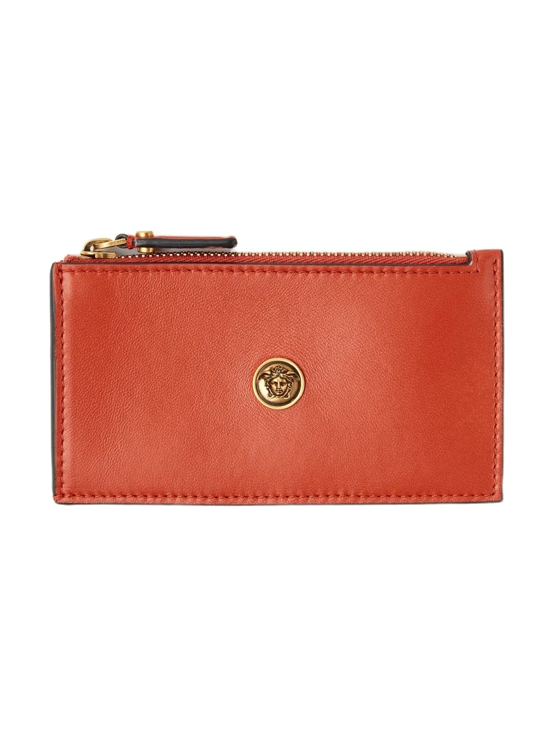 Emblème Leather Zip Card Holder