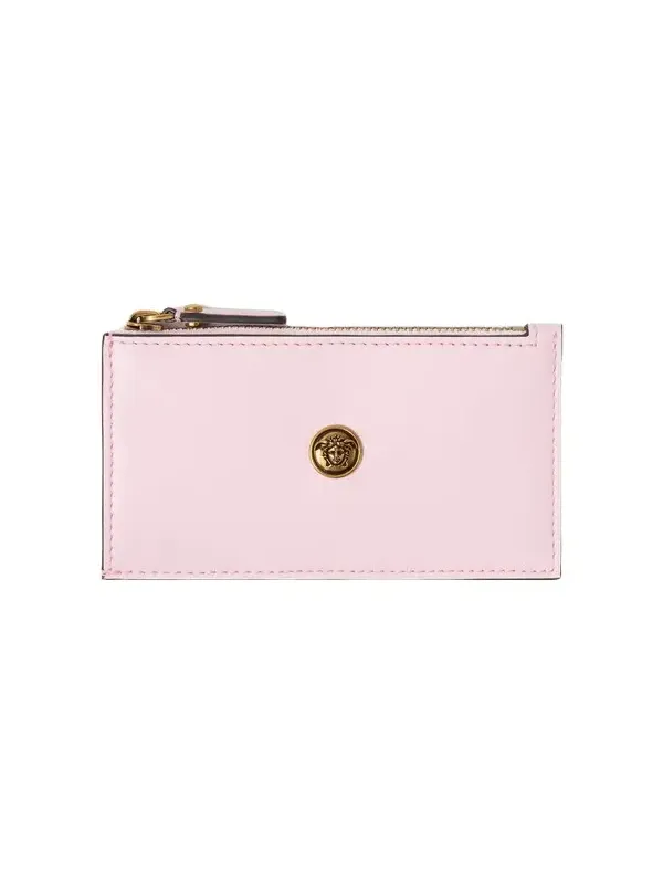 Emblème Leather Zip Card Holder
