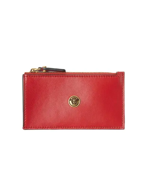 Emblème Leather Zip Card Holder