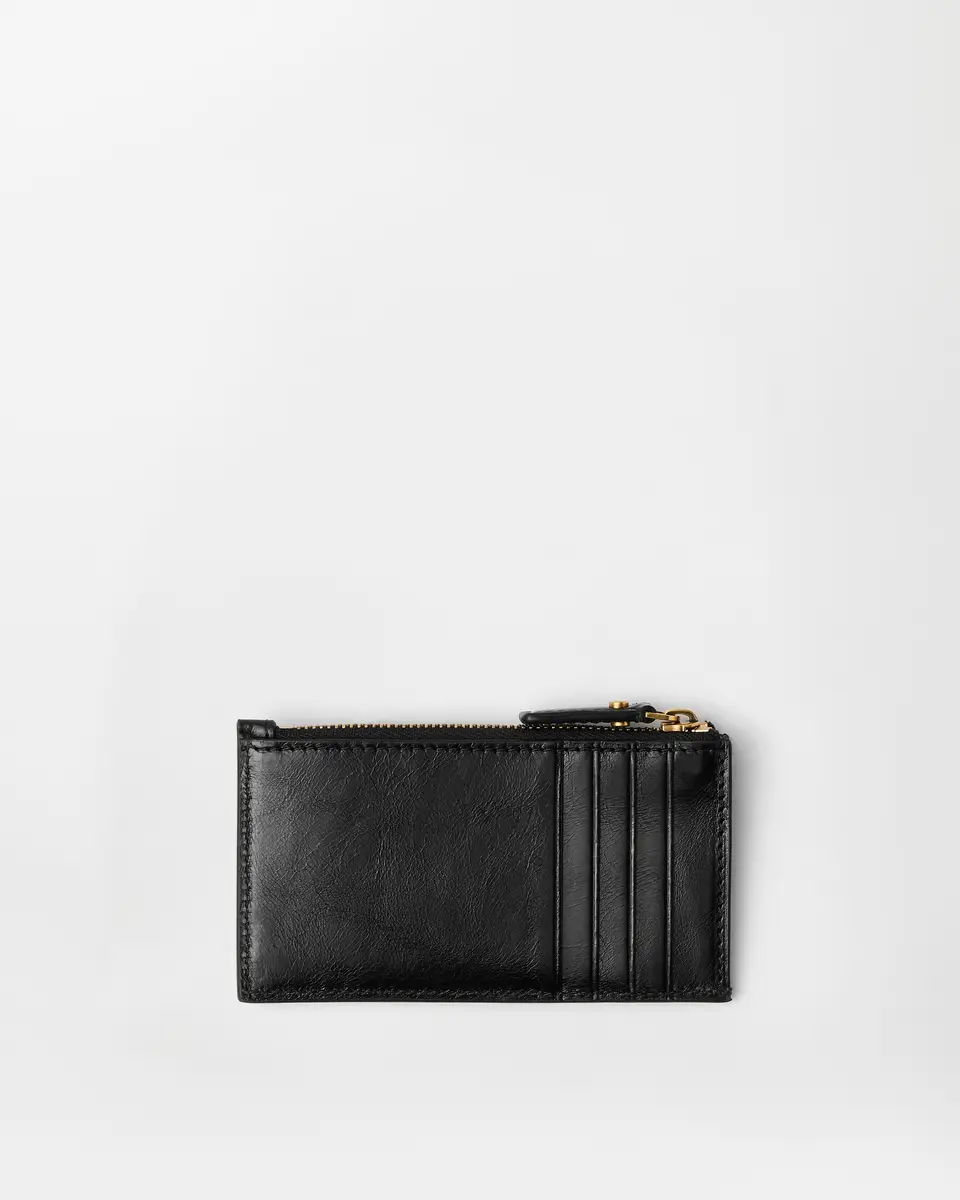 Versace Roomy Leather Zip Card Holder | Thumbnail 2 Versace Roomy Leather Zip Card Holder | Thumbnail 2