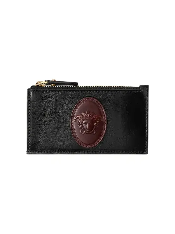 Roomy Leather Zip Card Holder
