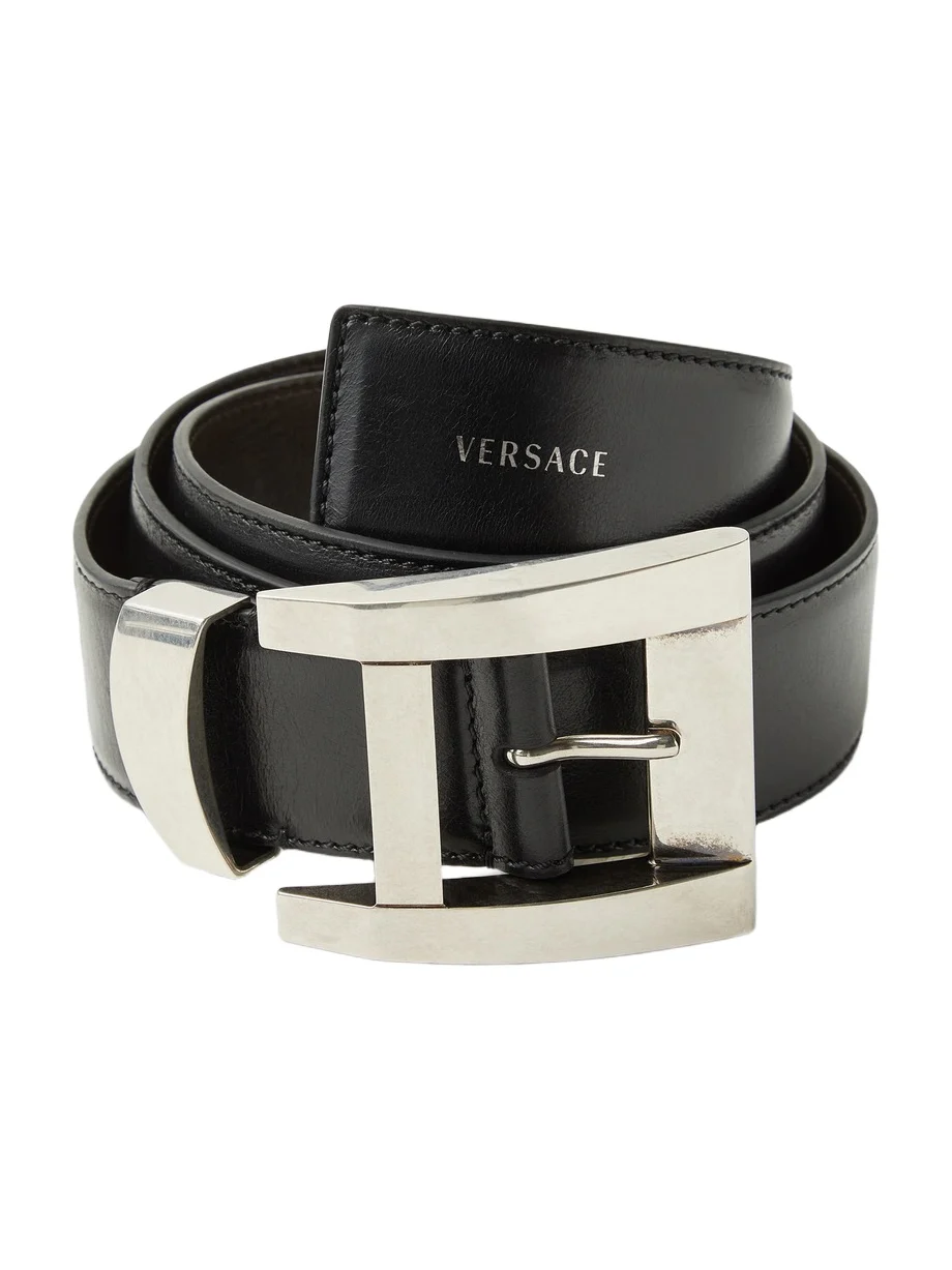 Versace Leather Belt 4 cm
